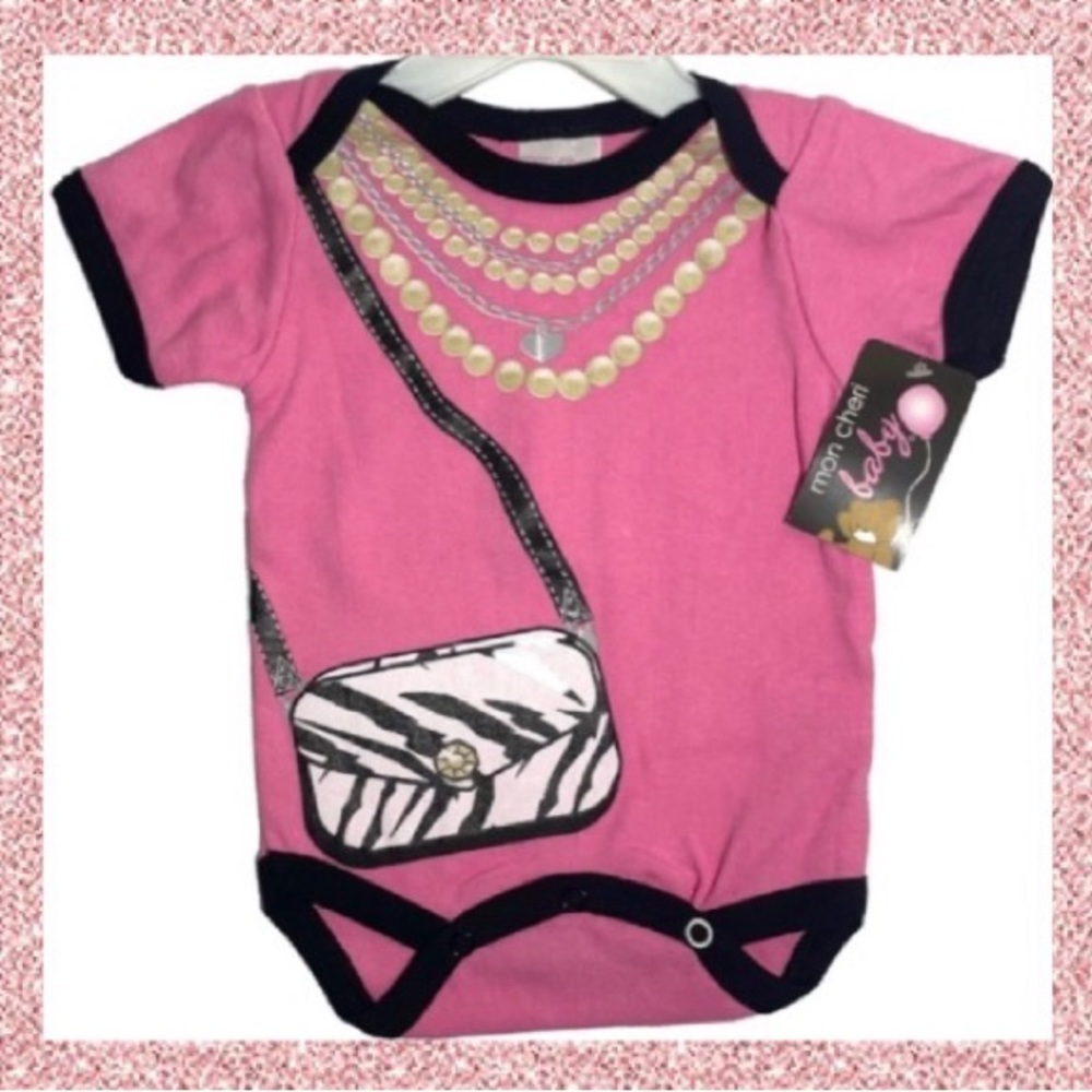 Luxury Coquette Girl Outfit Mon Cheri Adorable One Piece Infant 0-3 months Girls